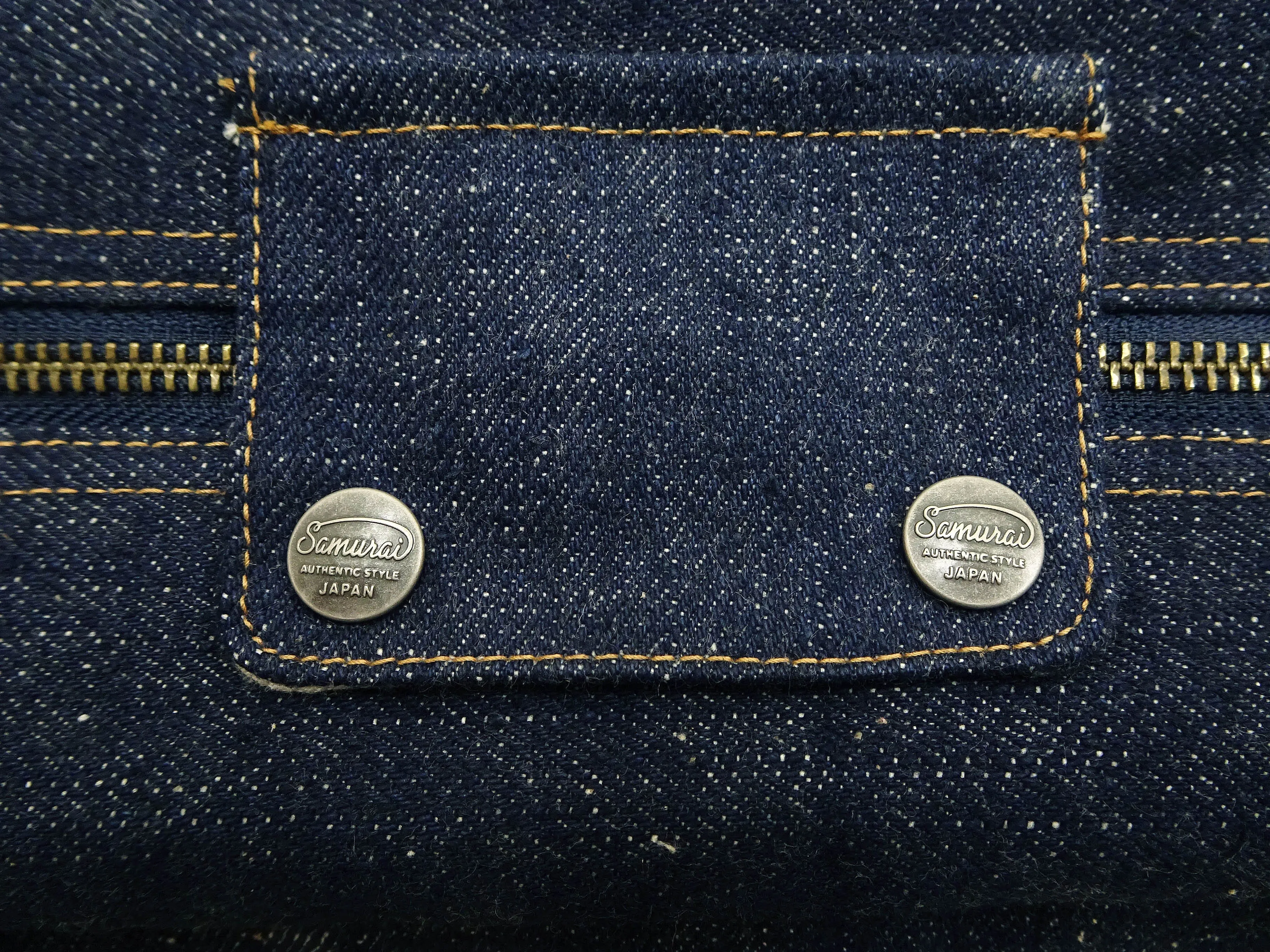 Samurai Jeans Bag Men's Casual Indigo Denim Boston Bag with Detachable Shoulder Strap SJDBB24-AI