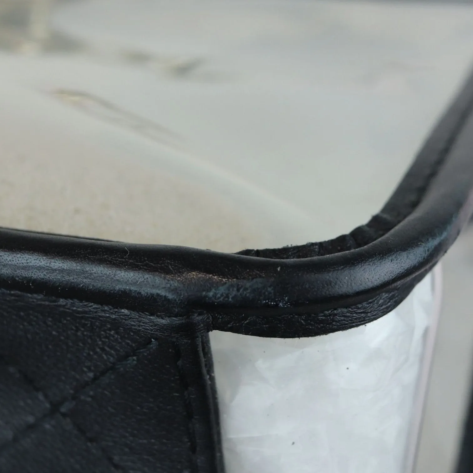 Sand By The Sea Flap Medium Lambskin PVC Black GHW