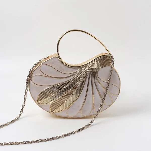 Saniya Embellished Mother of Pearl Clutch