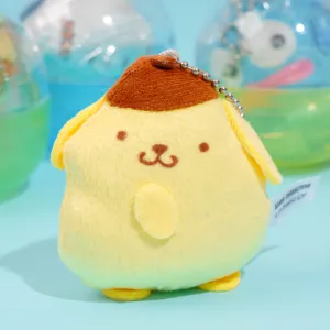 Sanrio Characters Fluffy Plush Ball Chain Gachapon