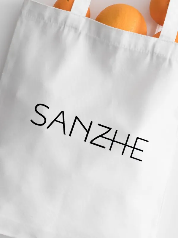 Sanzhe Signature Tote Bag - White