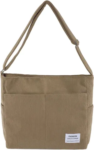 Satchel Bags for Women Purse Crossbody Bags with Pockets Top Handle Shoulder Handbags Versatile Travel Purse(Khaki)