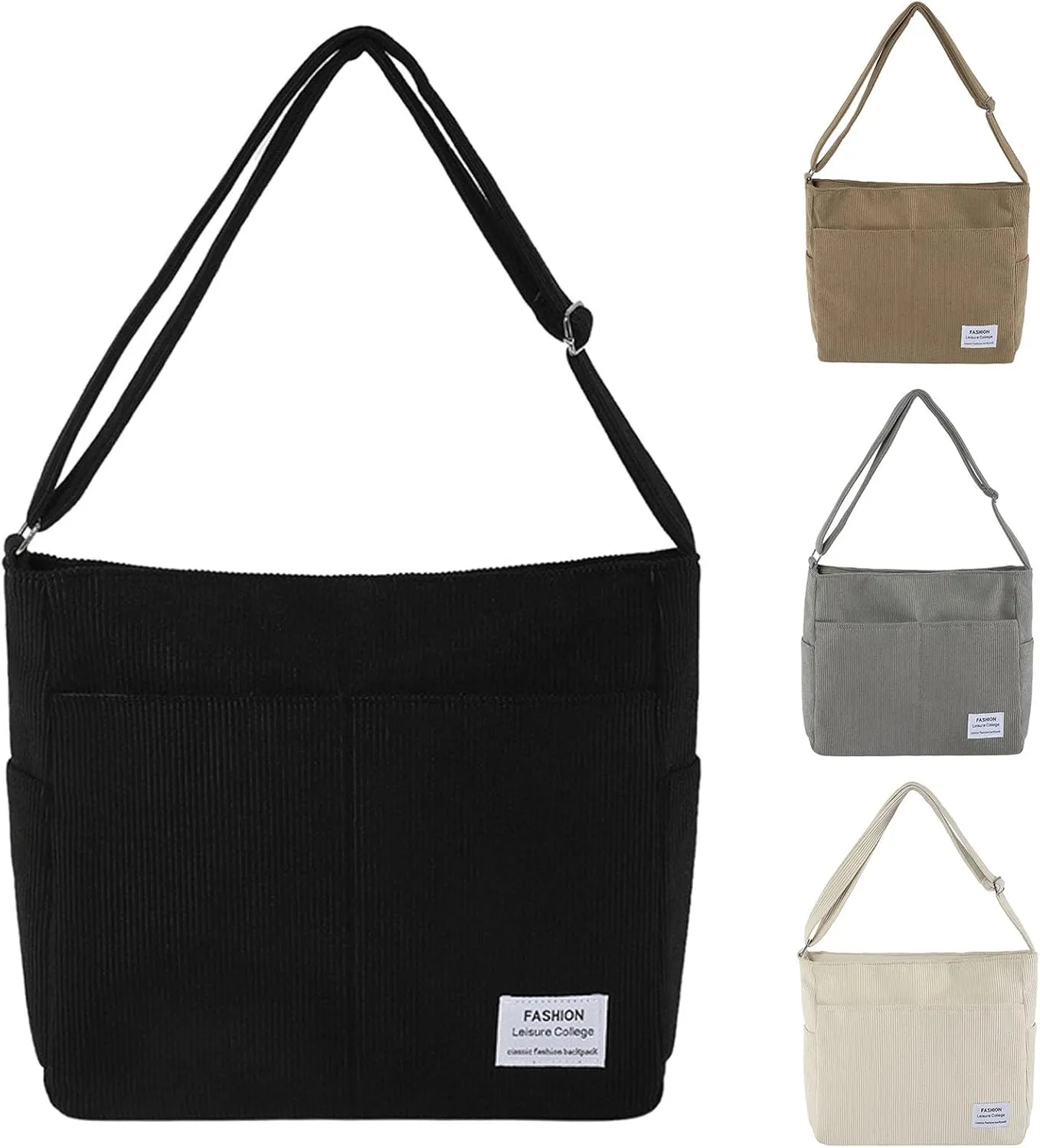 Satchel Bags for Women Purse Crossbody Bags with Pockets Top Handle Shoulder Handbags Versatile Travel Purse(Khaki)