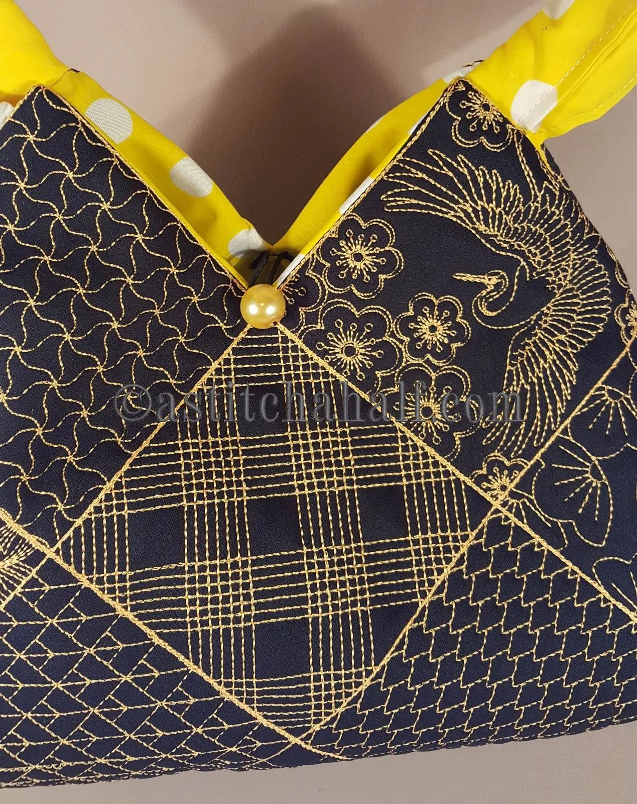 Sayonara Japanese Quilt Blocks and Tote Bag