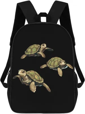Sea Turtle Travel Backpack Carry On Backpack 17 Inch Laptop Bag Casual Daypack for Weekender Business Hiking