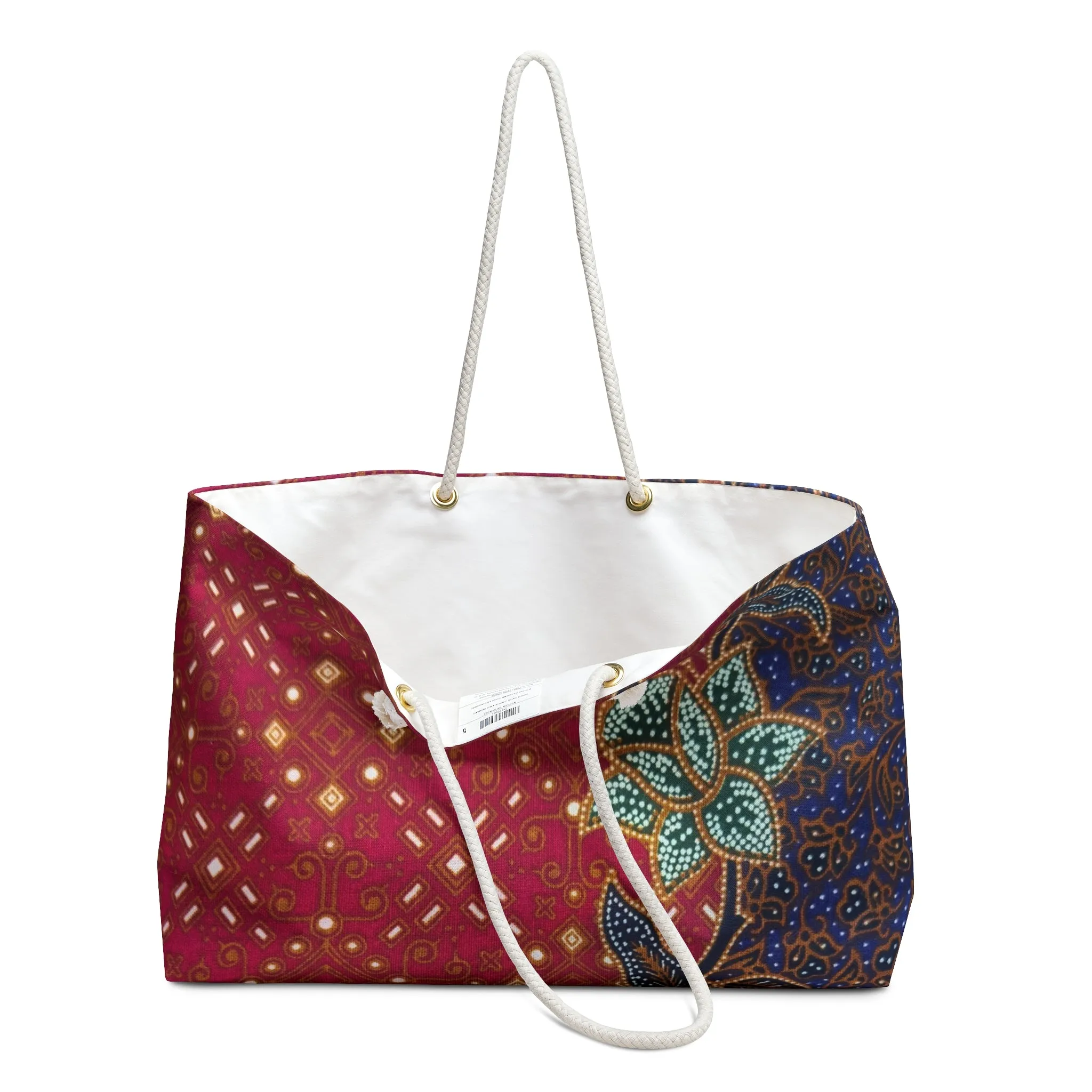 Sempadan Batik Print Weekender Bag