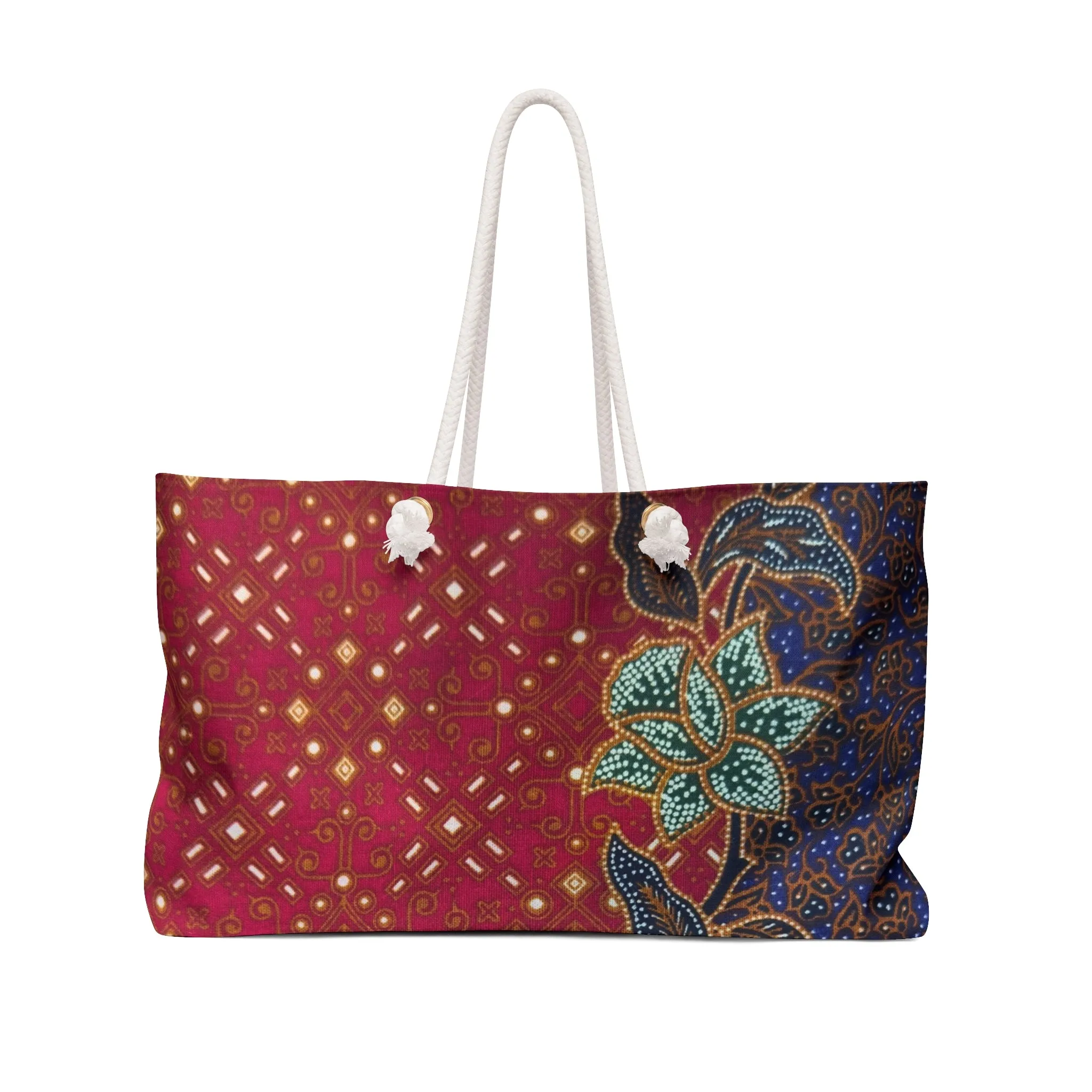 Sempadan Batik Print Weekender Bag
