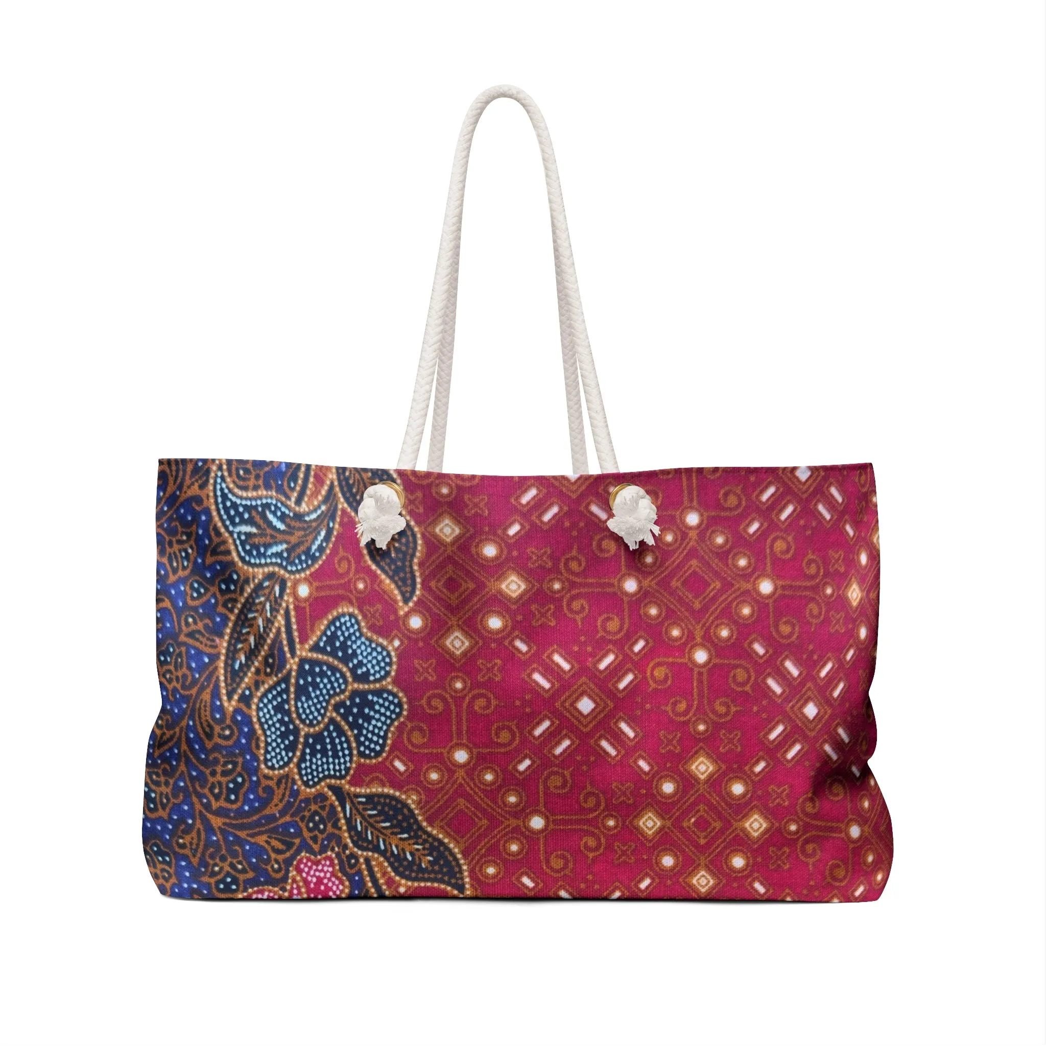 Sempadan Batik Print Weekender Bag