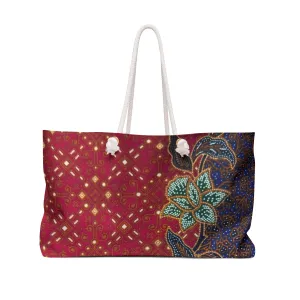 Sempadan Batik Print Weekender Bag