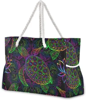 senya Beach Tote Bags for Women, Starfish Beach Large Beach Shoulder Bag Pool Bags Purse