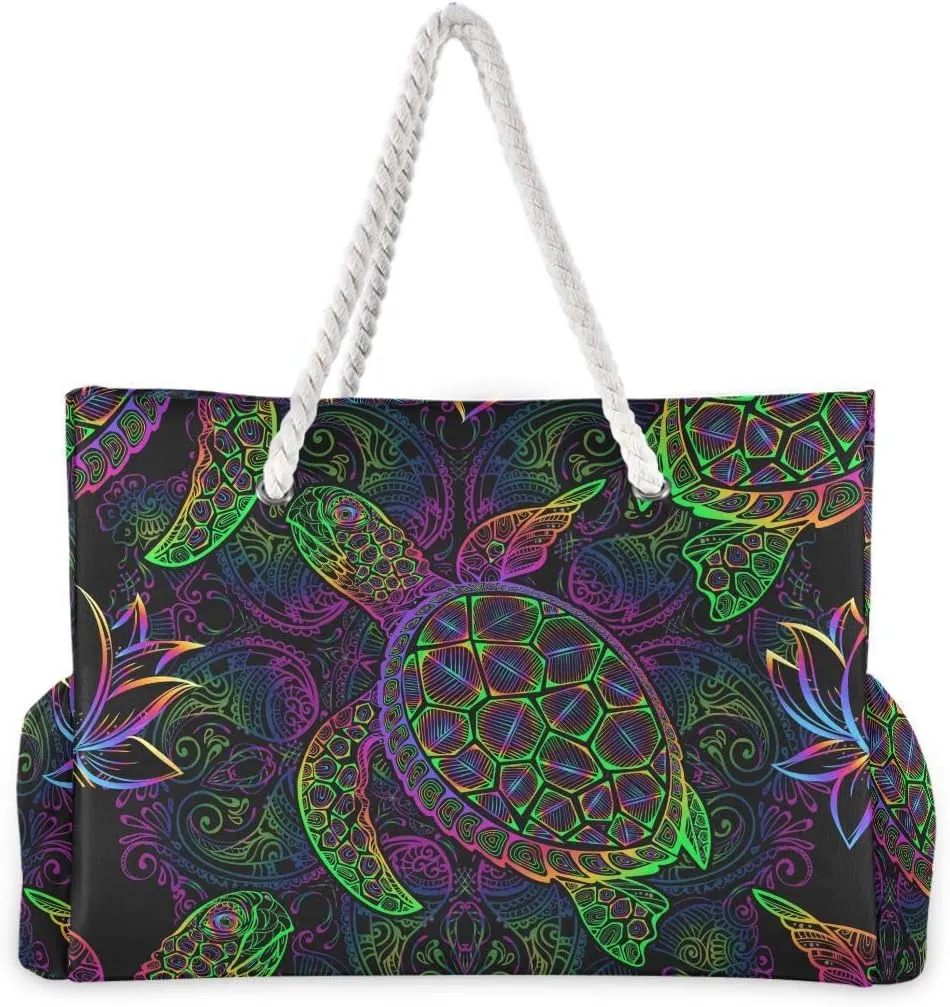 senya Beach Tote Bags for Women, Starfish Beach Large Beach Shoulder Bag Pool Bags Purse