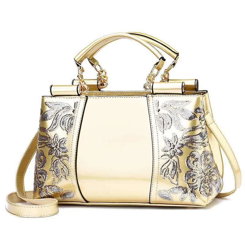 Sequins Leather Handbag - GlamzLife