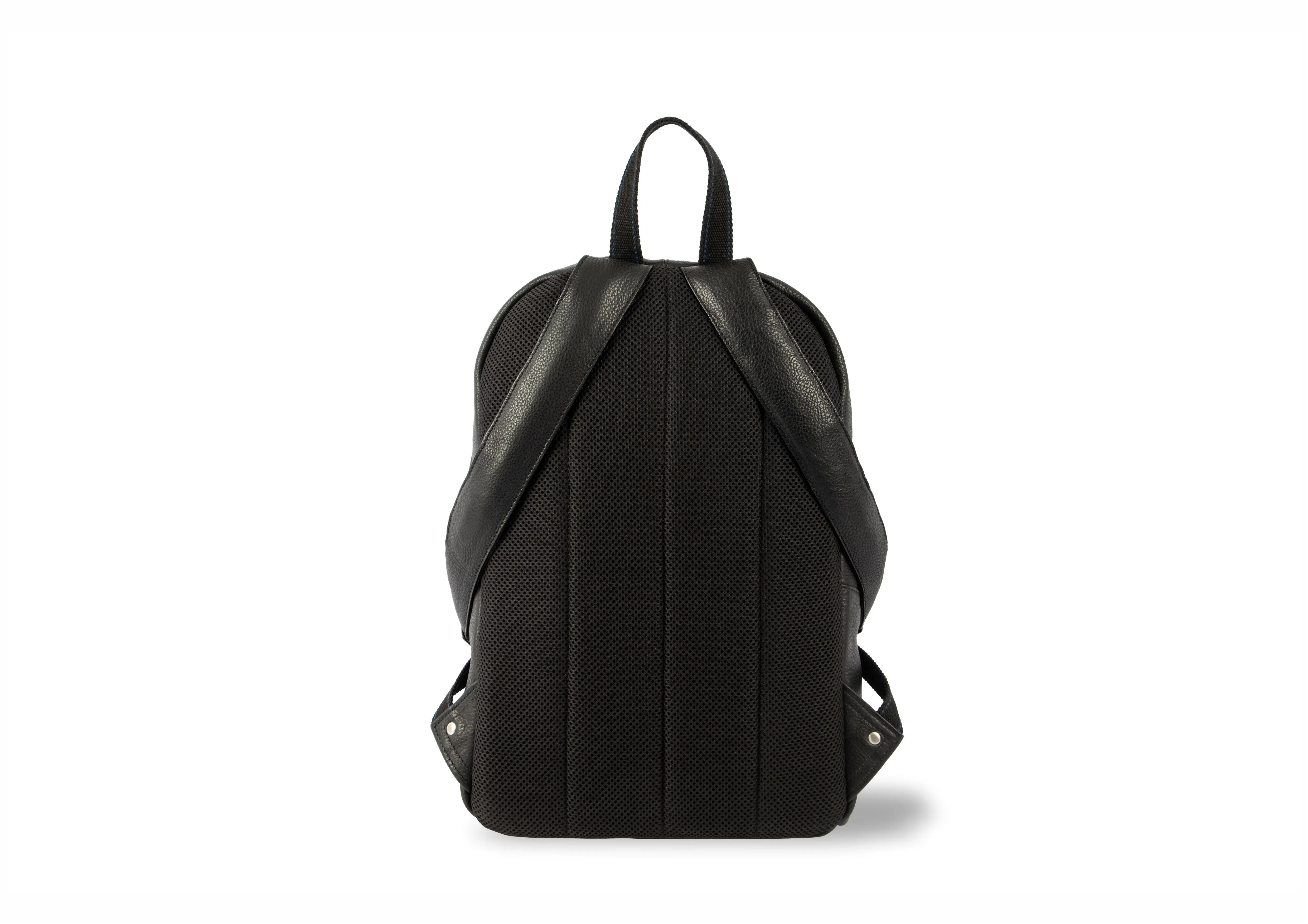 Sergio Leather Backpack - Black