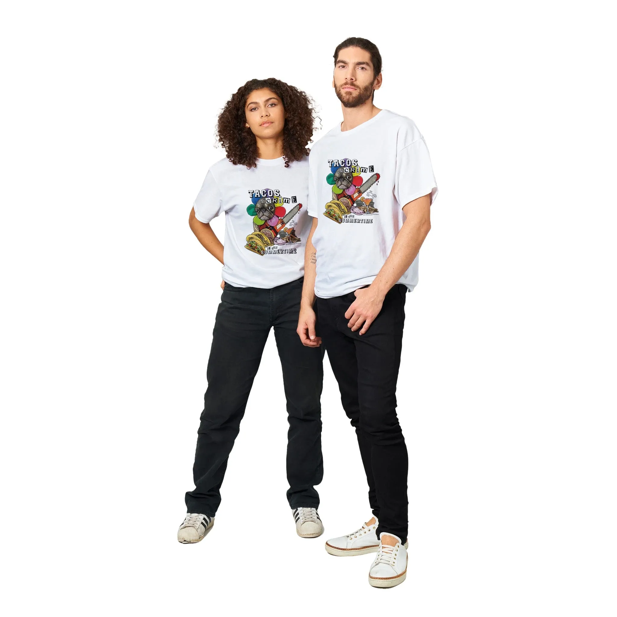 Serial Chilli by Ros Ingram Heavyweight Unisex Crewneck T-shirt