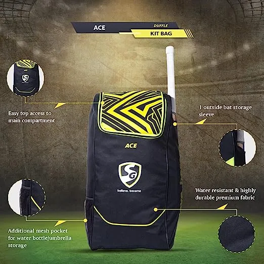 SG Cricket ACE Duffle Cricket Kit Bag
