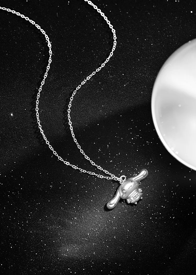 Shiny Cinnamoroll sterling silver necklace with pendant - TIDE COLOR x SANRIO