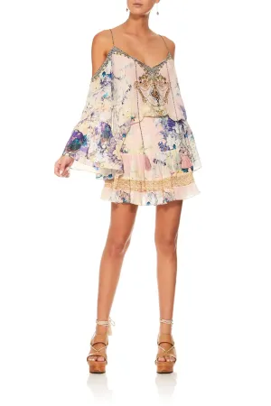 SHORT SHIRRED SKIRT HARAJUKU HEIRESS