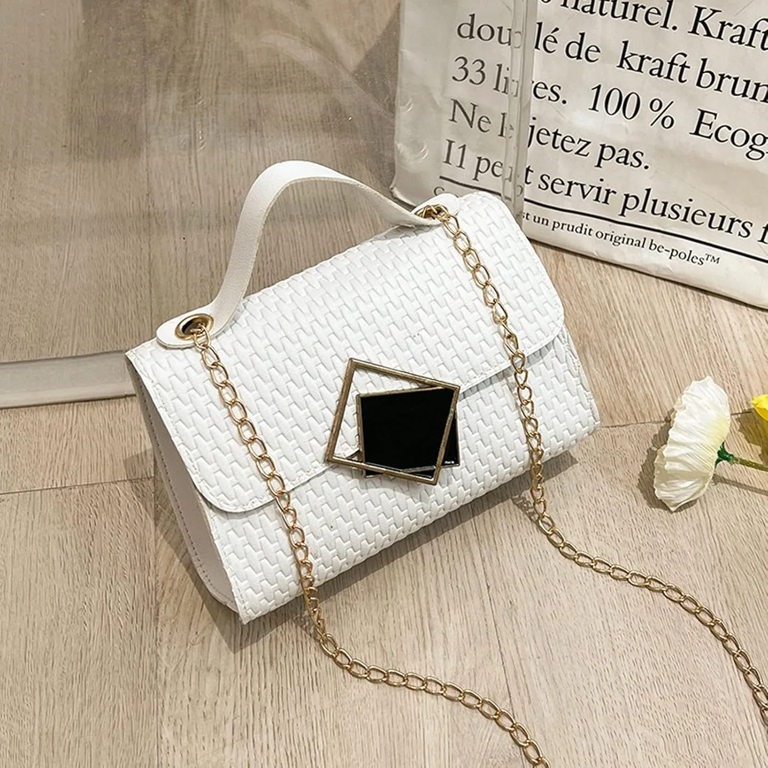 Shoulder Bag Fashion Printed Handbag Crossbody Small Square Crossbody Bag for Women Medium Pocket Shoulder