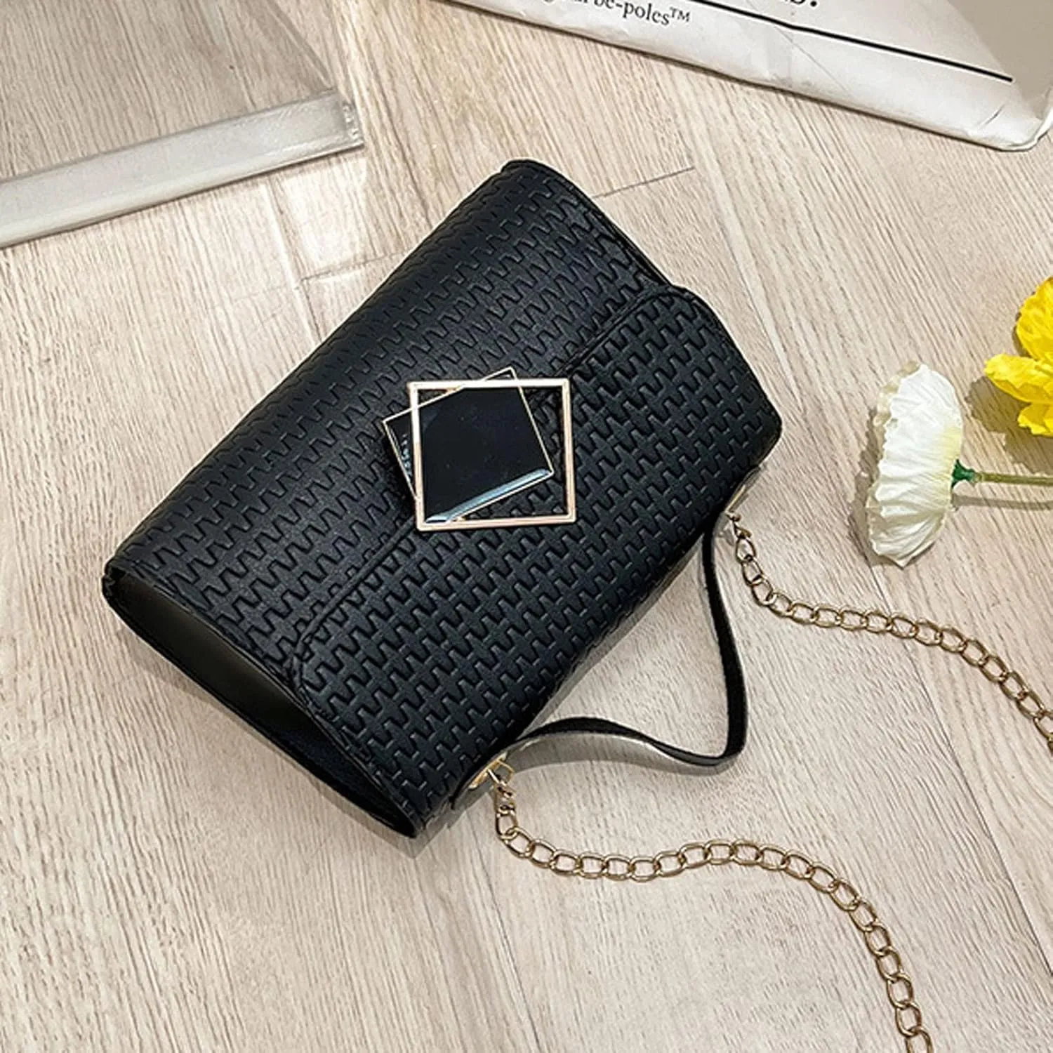 Shoulder Bag Fashion Printed Handbag Crossbody Small Square Crossbody Bag for Women Medium Pocket Shoulder