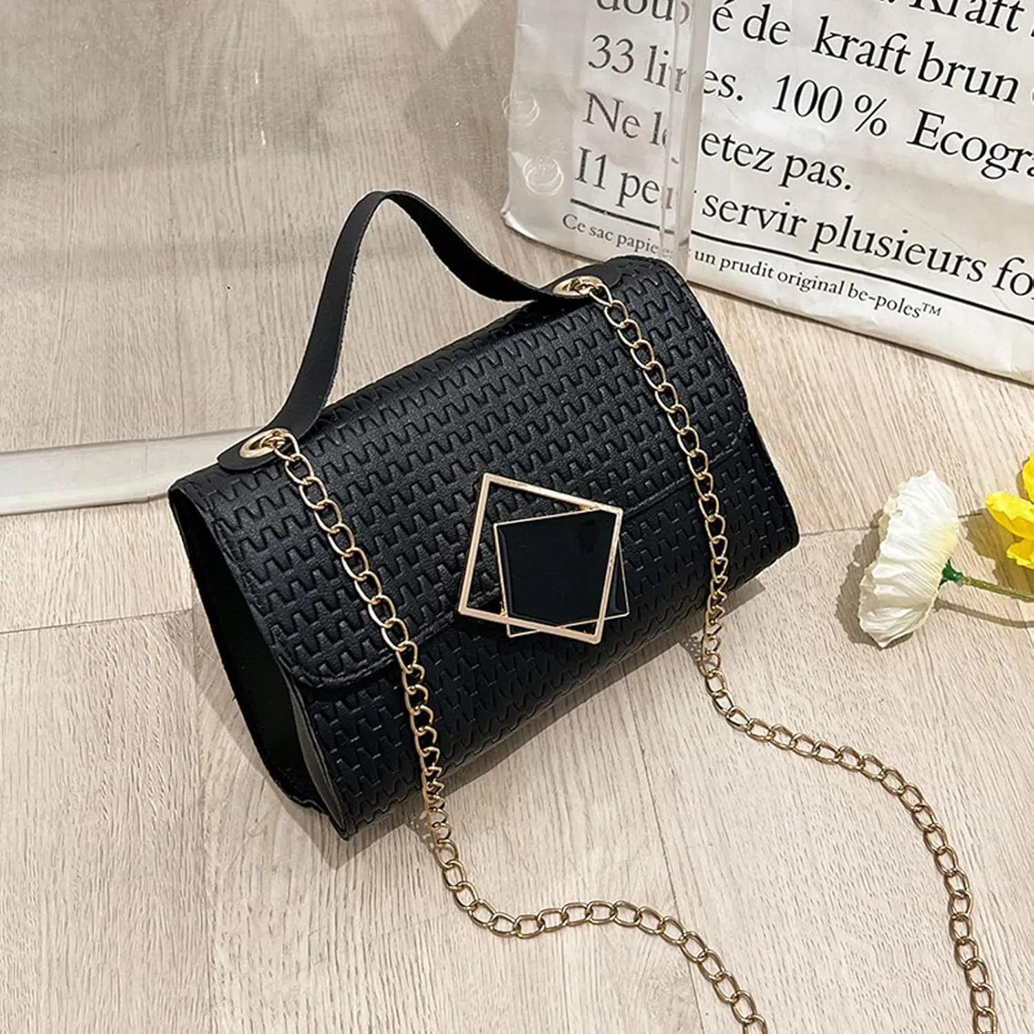 Shoulder Bag Fashion Printed Handbag Crossbody Small Square Crossbody Bag for Women Medium Pocket Shoulder