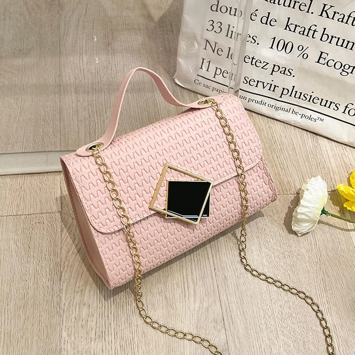 Shoulder Bag Fashion Printed Handbag Crossbody Small Square Crossbody Bag for Women Medium Pocket Shoulder