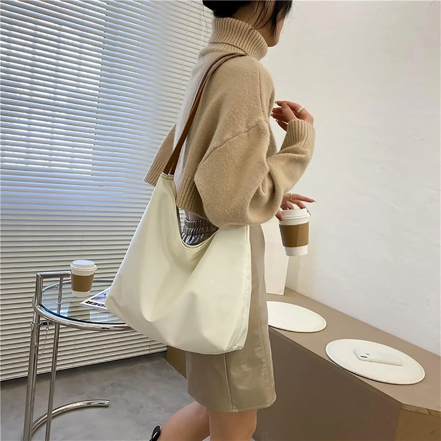 Shoulder Bag for Ladies Tote Bags For Women Work Bags Suede Slouchy Bag Handbag Tote Handbag