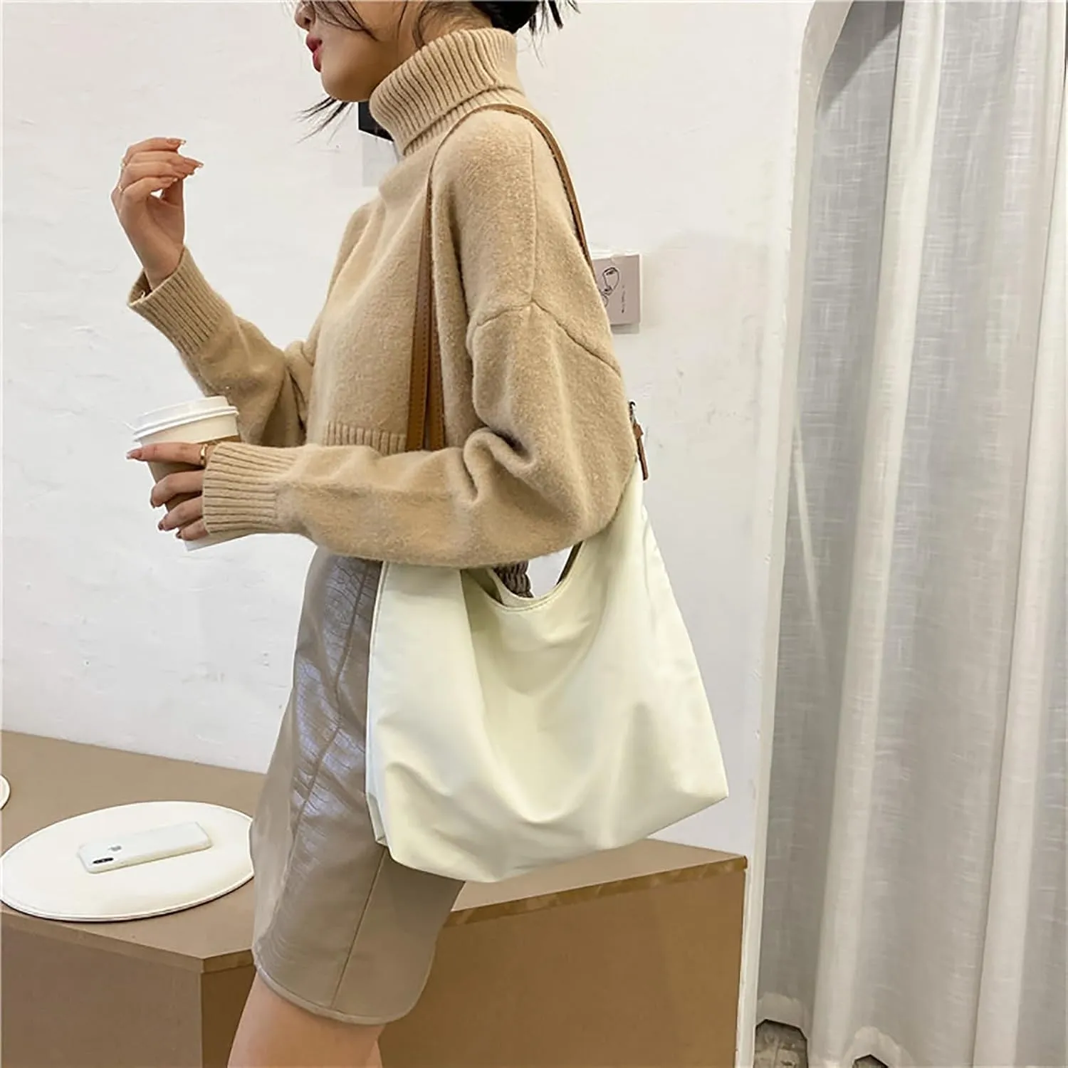 Shoulder Bag for Ladies Tote Bags For Women Work Bags Suede Slouchy Bag Handbag Tote Handbag