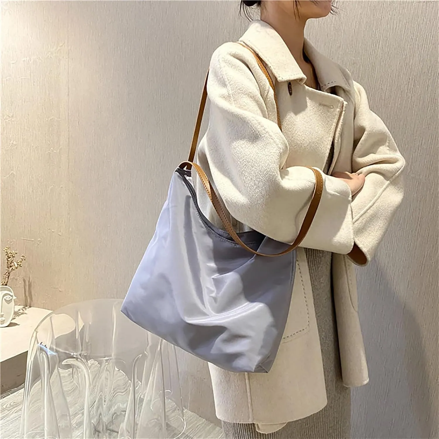 Shoulder Bag for Ladies Tote Bags For Women Work Bags Suede Slouchy Bag Handbag Tote Handbag