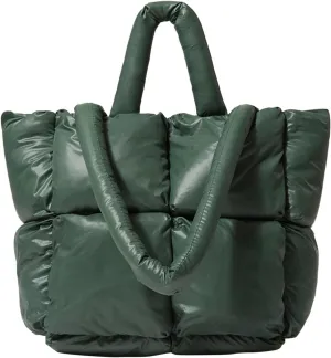 Shoulder Bag for Women Ladies Large Quilted Tote Bag Winter Soft Quilted Shoulder Down Ladies
