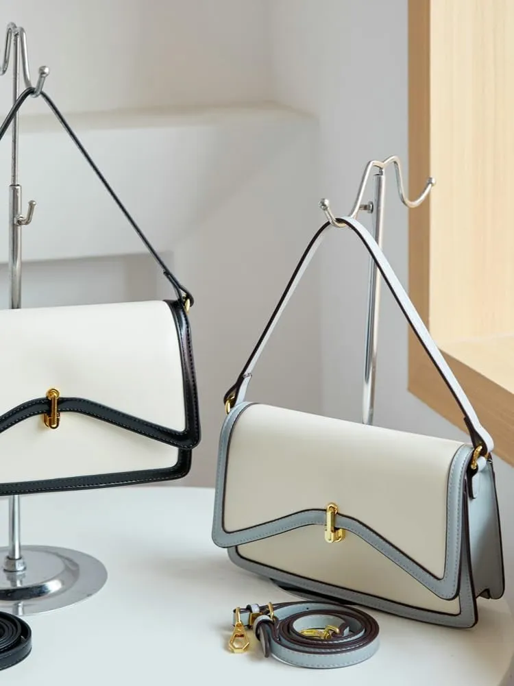 Shoulder Bags Women 2025 Spring Trendy Flap Square Purse Crossbody Bags Satchel Clutch Handbags Removable Strap