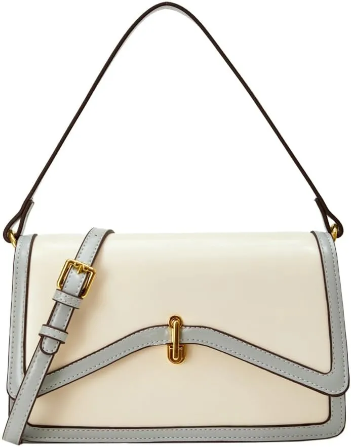 Shoulder Bags Women 2025 Spring Trendy Flap Square Purse Crossbody Bags Satchel Clutch Handbags Removable Strap