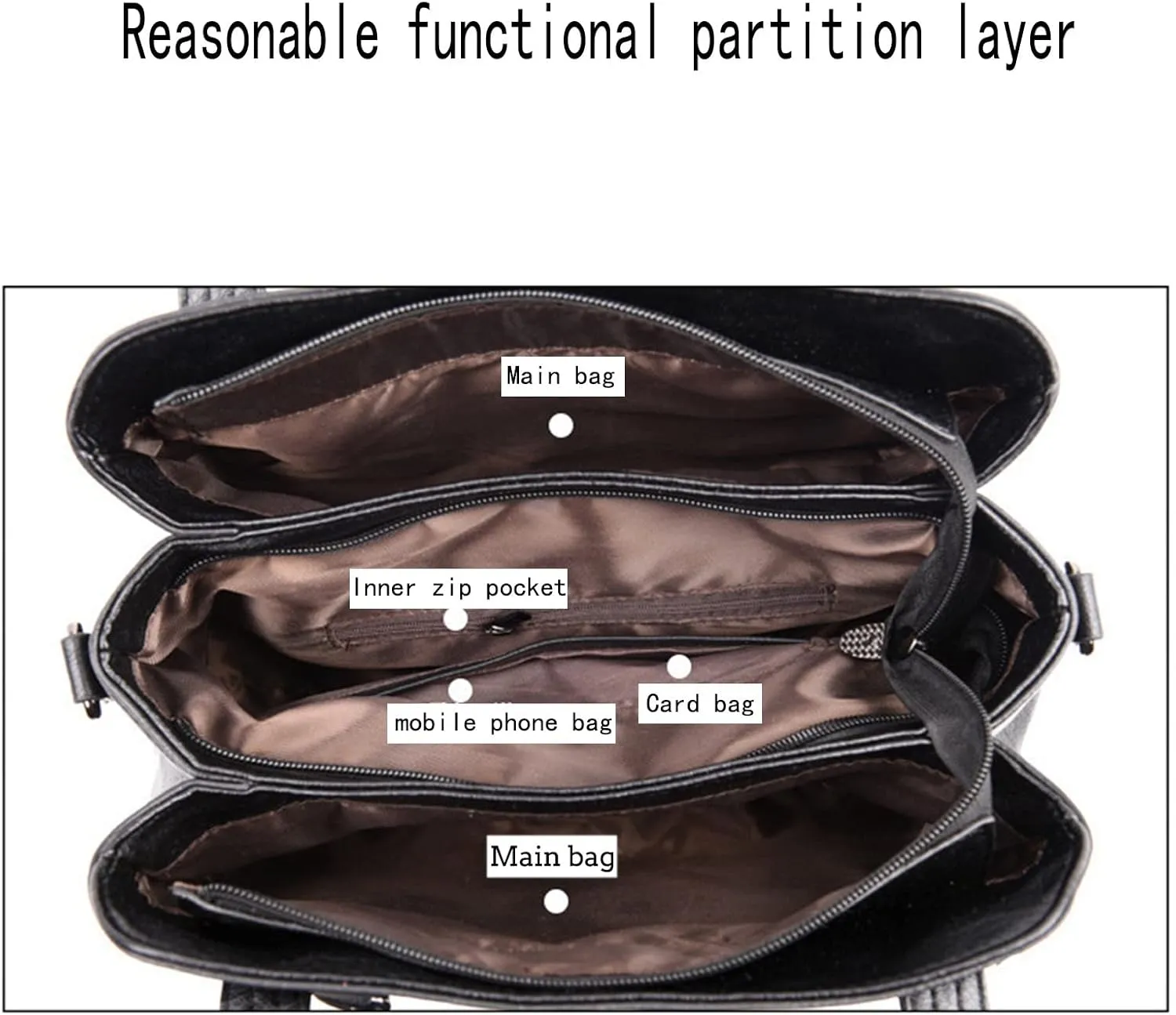 Shoulder Handbags Ladies Bag Handbag Soft Leather Large Capacity Messenger Bag Women Fashion Ladies Luxury Purses