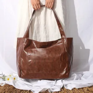 SIENNA | Vegan Leather Oversized Tote Bag