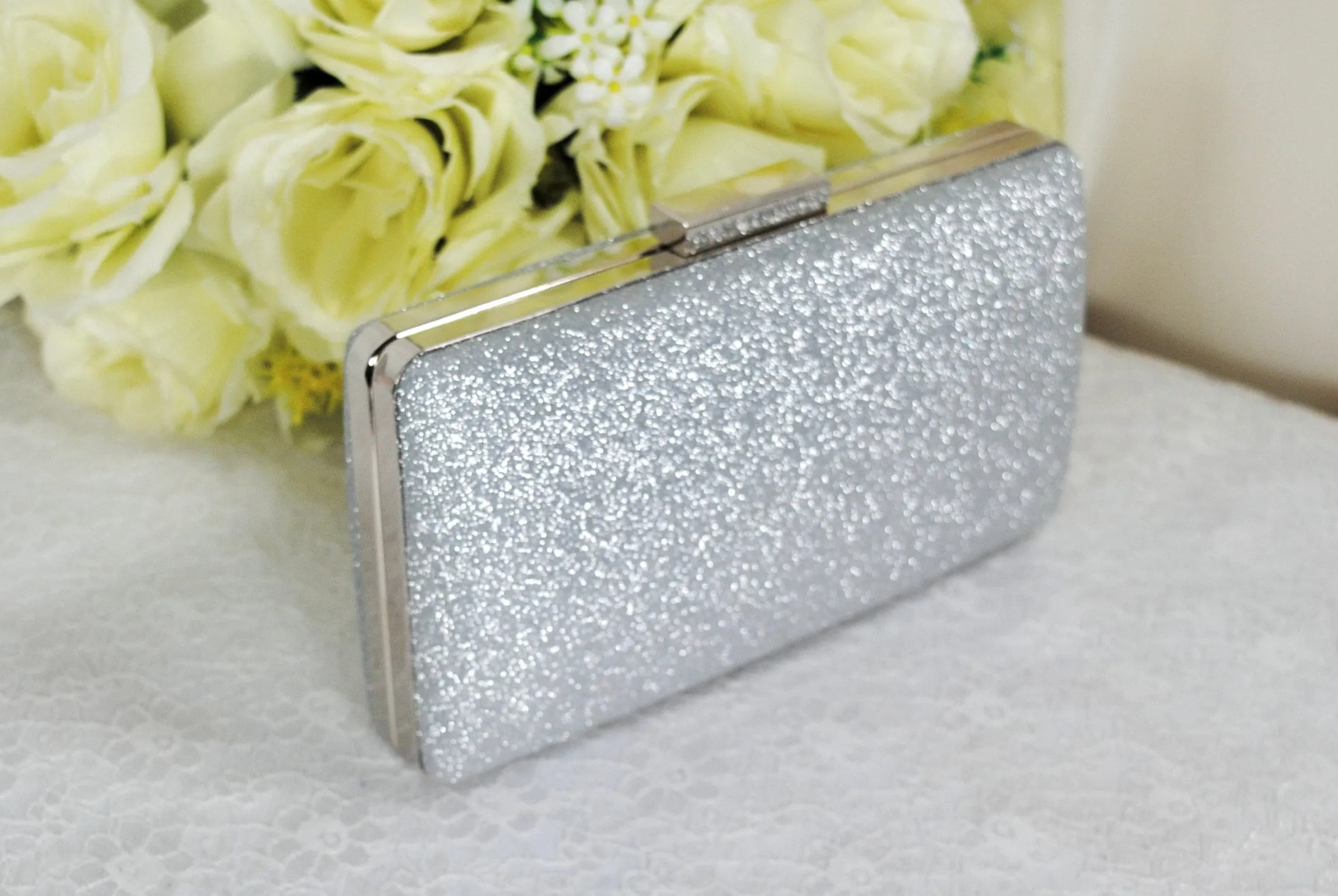 Silver Glitter Bag