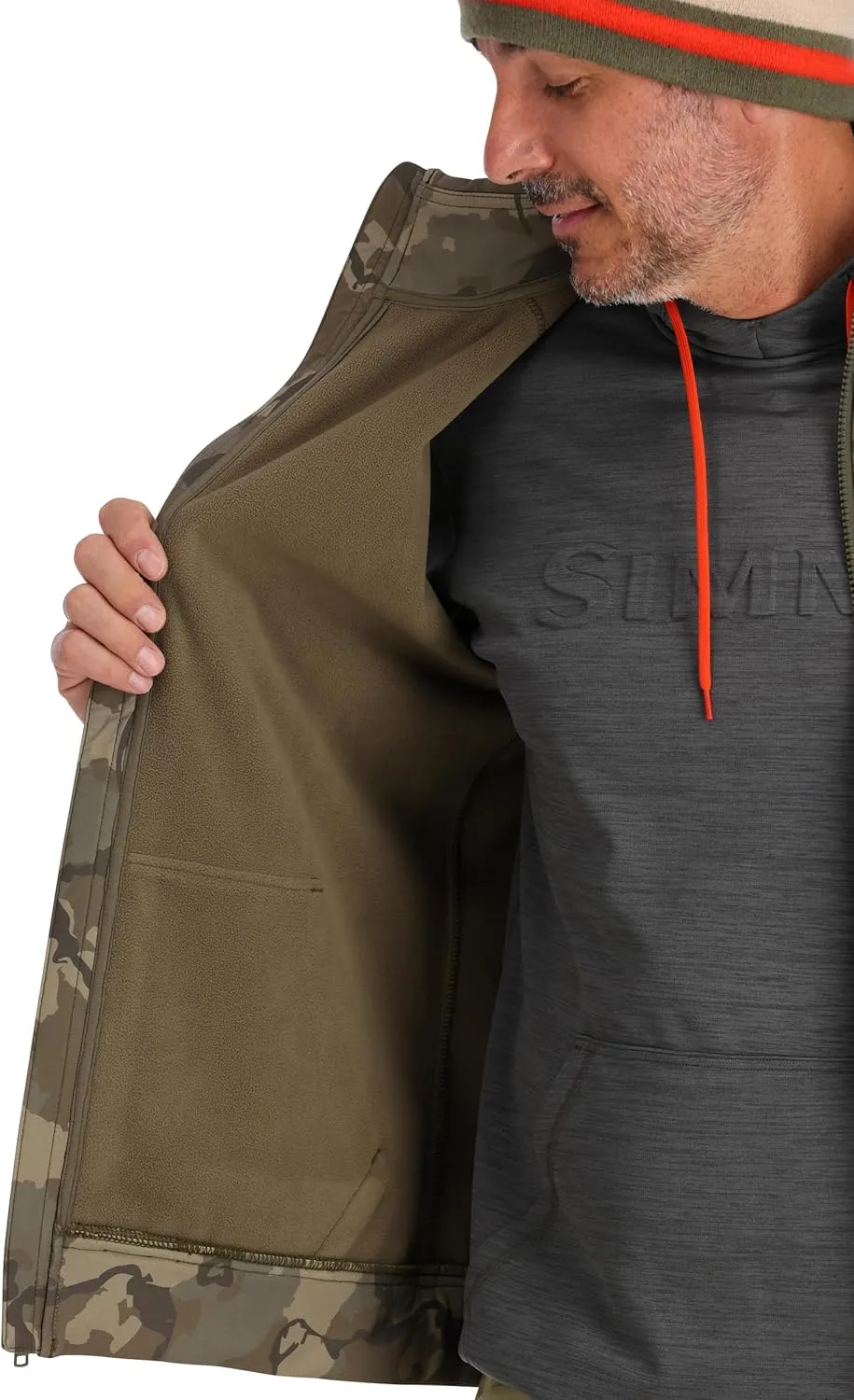 Simms Rogue Fleece Vest, Water Resistant Sleeveless Vest