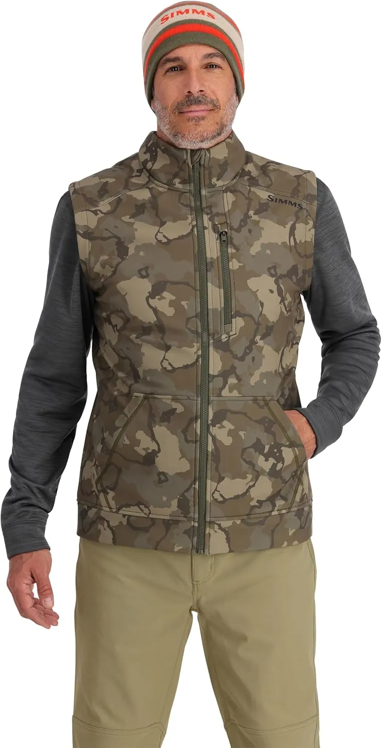 Simms Rogue Fleece Vest, Water Resistant Sleeveless Vest