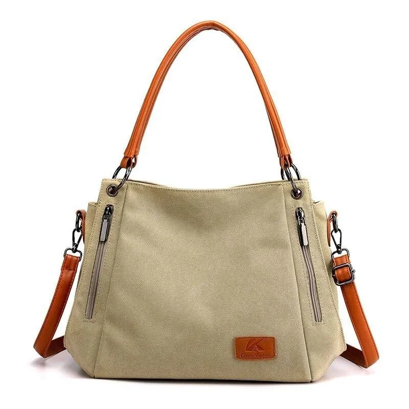 Simple Casual Canvas Crossbody Shoulder Bag