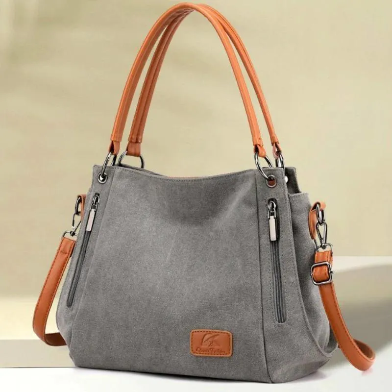 Simple Casual Canvas Crossbody Shoulder Bag