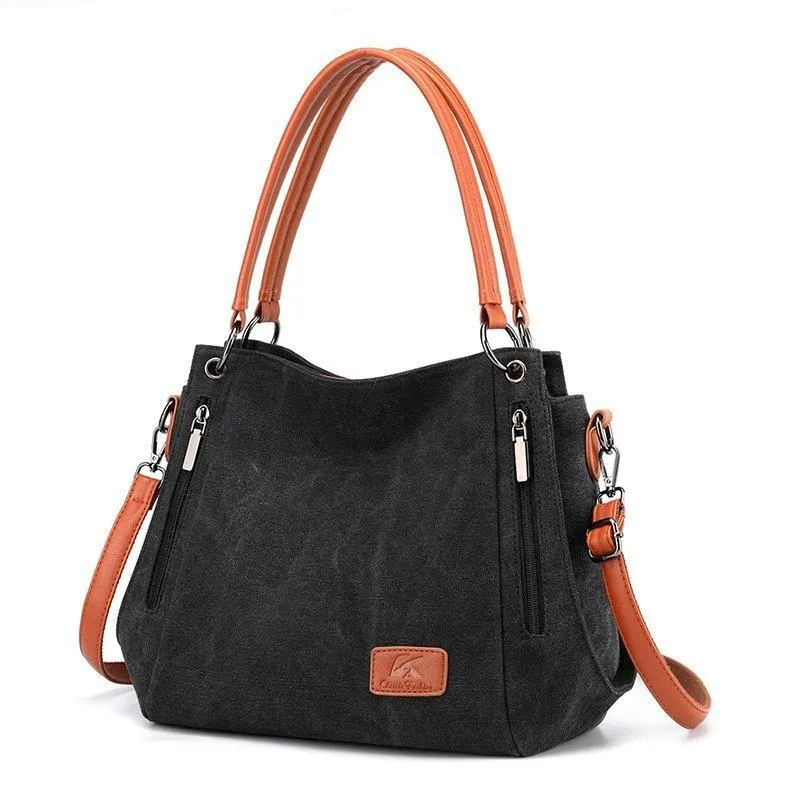 Simple Casual Canvas Crossbody Shoulder Bag