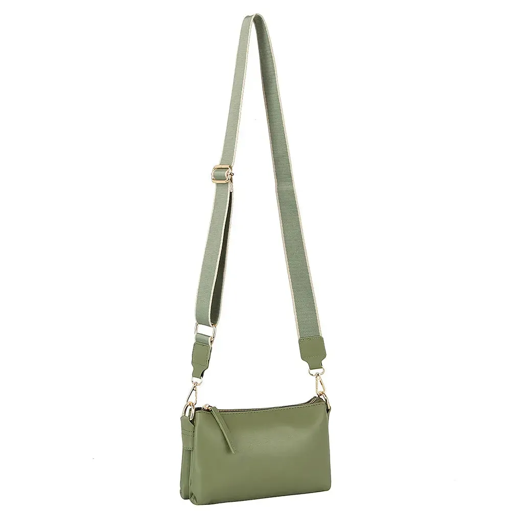 Sleek Petite Zipper Shoulder Bag