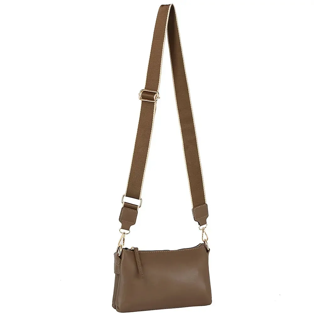Sleek Petite Zipper Shoulder Bag