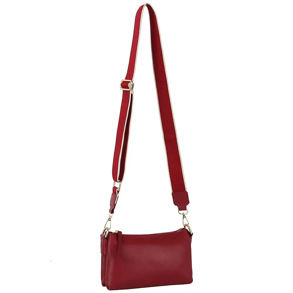 Sleek Petite Zipper Shoulder Bag