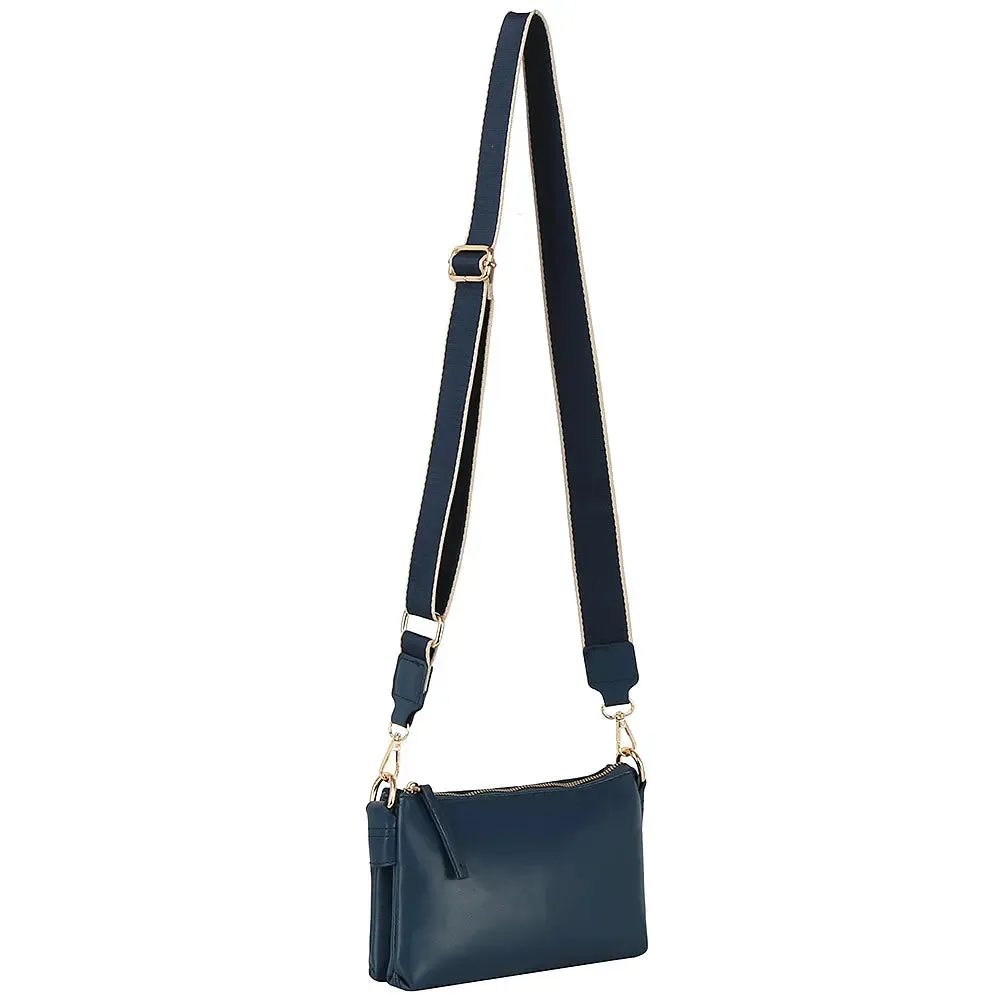 Sleek Petite Zipper Shoulder Bag