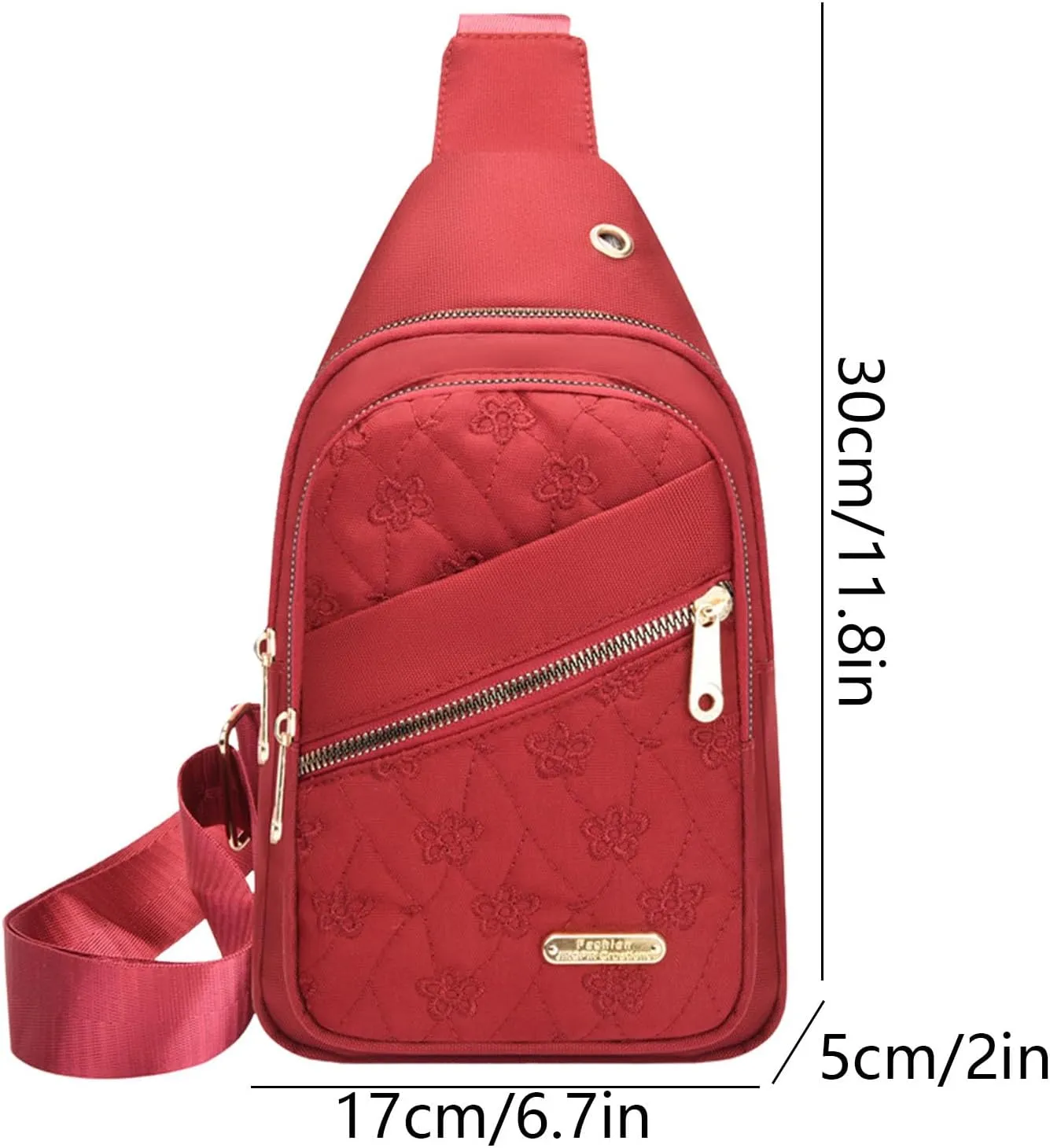 Small Backpack for Women With Earphone Hole, Lightweight Multifunction Sling Bag Chest Bags For Hiking Camping Outdoor