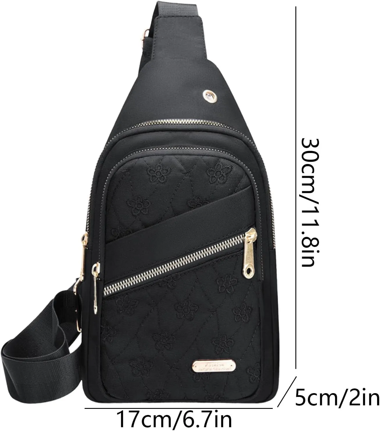 Small Backpack for Women With Earphone Hole, Lightweight Multifunction Sling Bag Chest Bags For Hiking Camping Outdoor