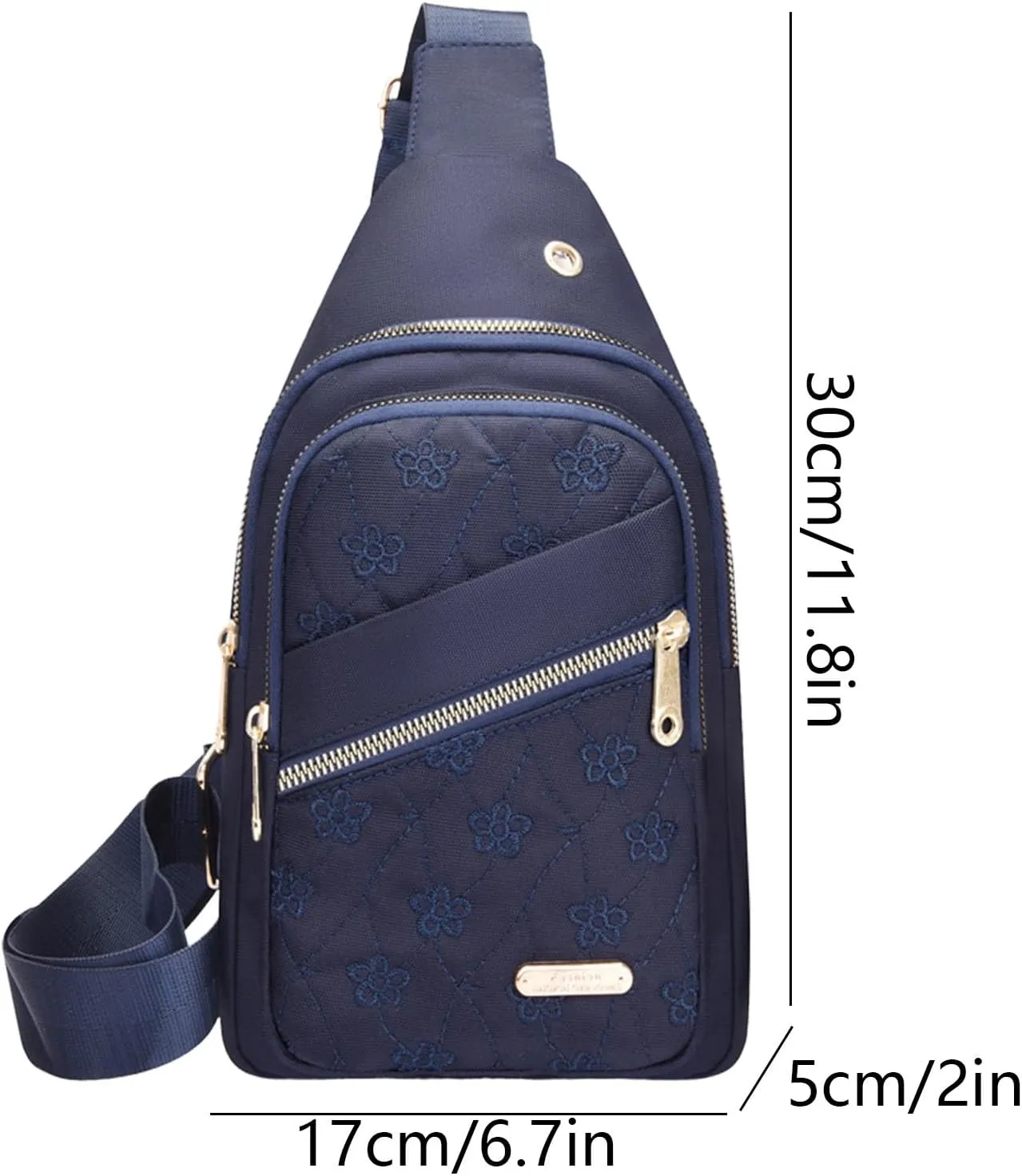Small Backpack for Women With Earphone Hole, Lightweight Multifunction Sling Bag Chest Bags For Hiking Camping Outdoor