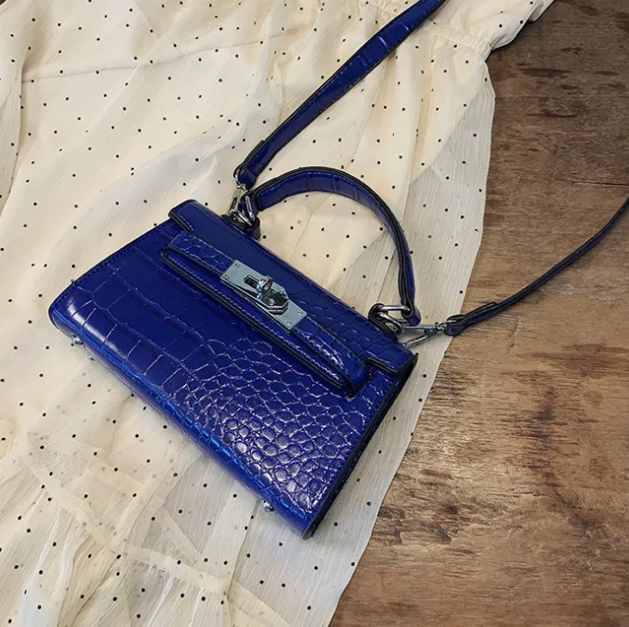 Small Bag Women''s New Chaohua-Korean Style Stone Single Shoulder Slant Bag Fashion Hand-held Platinum Bag