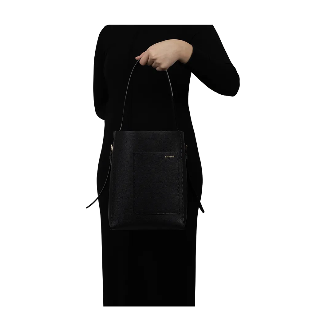 Small Black Bucket Bag