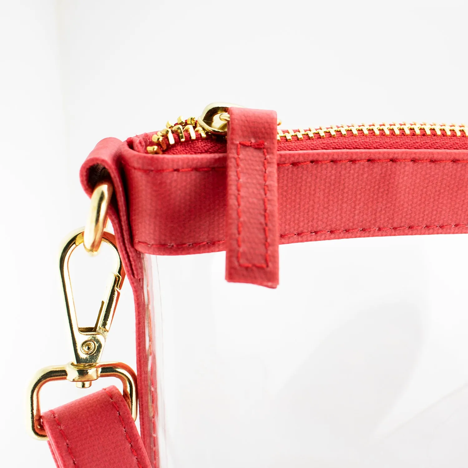 Small Crossbody - Red and Clear