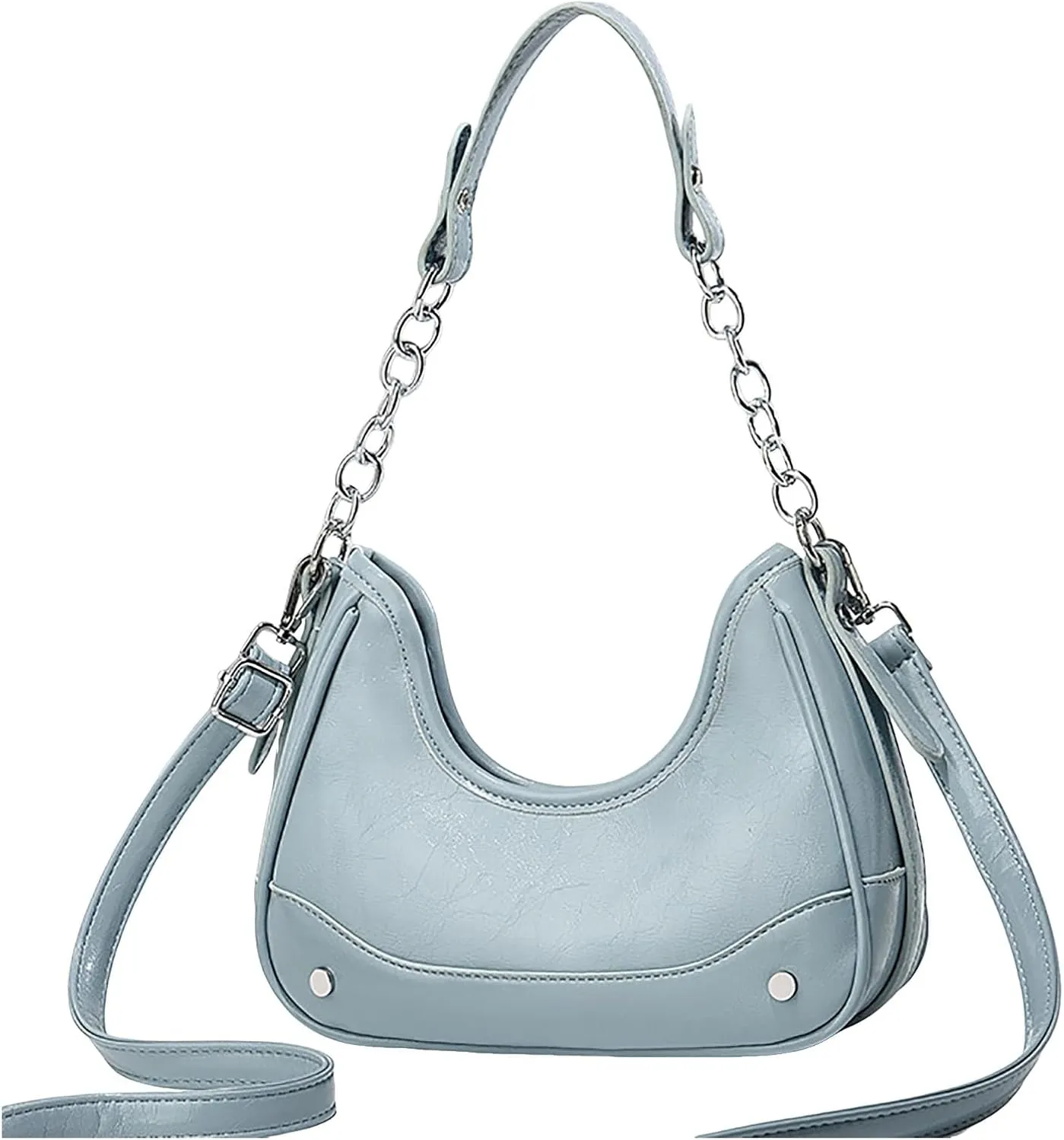Small Purse Cute Tote Handbag Simple Retro Fashion Underarm Bag Women's Double Shoulder Strap Fashion Commuting Single